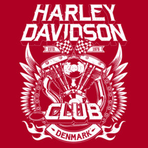 H-D Club Denmark No.2 (white) Design
